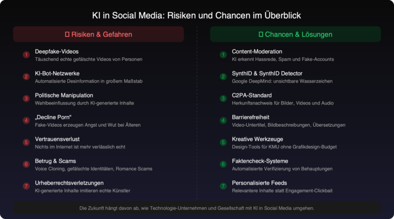 KI auf Social Media: Risiken und Chancen im Überblick